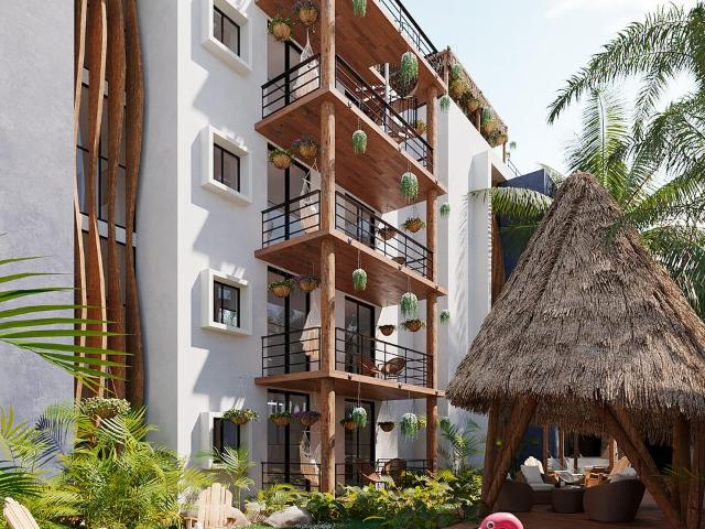 Departamento en venta en Cozumel de 2 habitaciones, a pocos metros de la playa | Alberca y Sol?rium