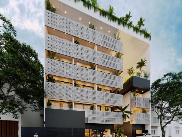 En venta departamento tipo estudio en Playa del Carmen con piscina, gimnasio, seguridad 24/7