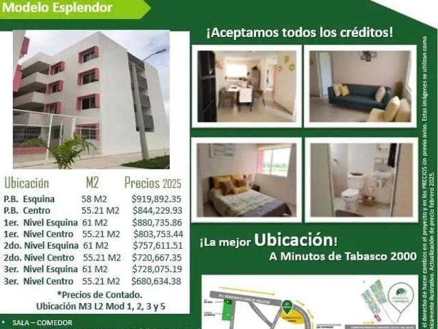 En venta departamentos en Residencial Los Bosques, desde $680,634.38