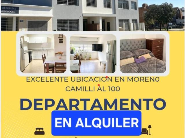 En alquiler Hermoso Departamento 2 ambientes Moreno centro