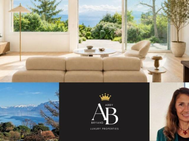 En exclusivité, Abby Bryand immobilier: Magnifique maison vue lac à Buchillon
