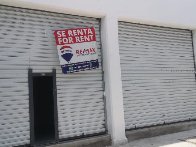 EN RENTA LOCAL COMERCIAL EN EL CENTRO DE TULUM, CON EXCELENTE UBICACIÓN