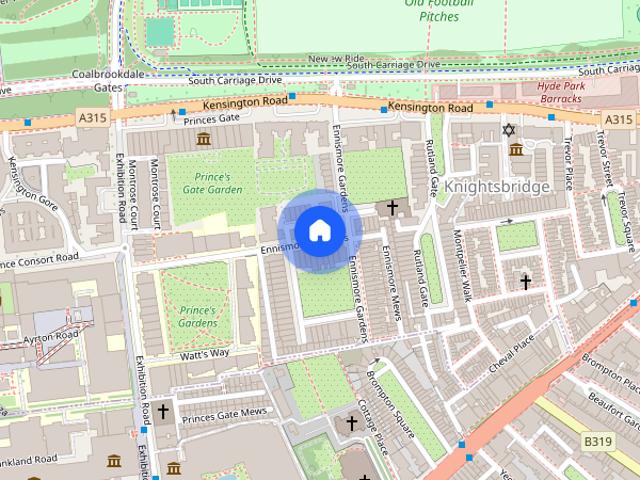 Ennismore Gardens, Knightsbridge, London, SW7
