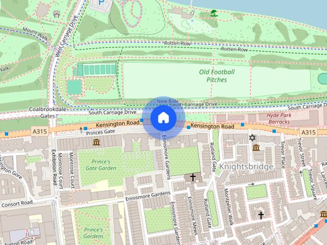 Ennismore Gardens, Knightsbridge, London, SW7