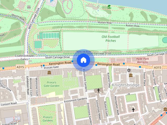 Ennismore Gardens, Knightsbridge, London, SW7