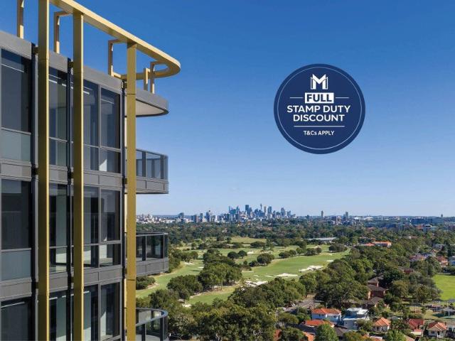 ENORMOUS 3 BED RESIDENCES WITH SPECTACULAR CBD, GOLF COURSE & BOTANY BAY VIEWS