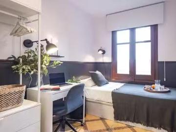 Acogedor Habitación en Carrer de l'Escorial, 156