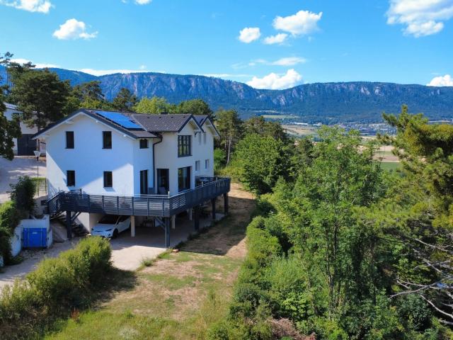 Energieautark mit Panoramablick Massives Zweifamilienhaus + bewilligter Bauplatz in der Naturparkgemeinde Hohe Wand Provisionsfrei