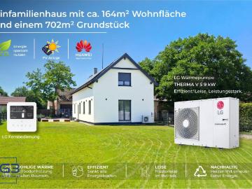 Energiebewußtes Einfamilienhaus mit 164m² Wohnfläche und großem Garten