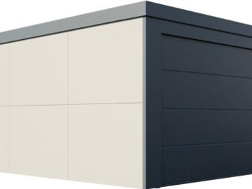 Energiegarage Deluxe Dekor – Doppelgarage mit PV & Wallbox & Speicher