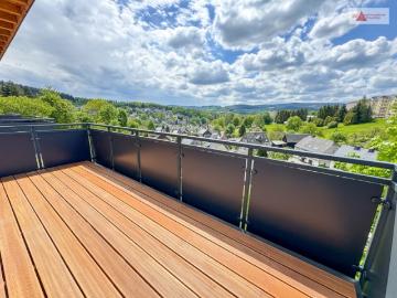 Energieeffizient wohnen mit Panoramablick Neubau 4 Raum Wohnung in Beierfeld barrierefrei