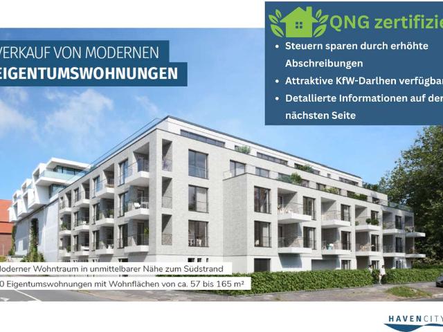 Energieeffiziente QNG Obergeschosswohnung mit Balkon