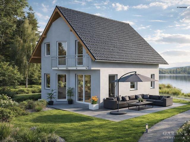 Energieeffizienter Neubau in Taucha, Einfamilienhaus mit Wärmepumpe, Balkon, 3 fach Verglasung & A