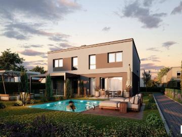 Energiesparende, moderne Doppelhaushälfte in Großebersdorf: Provisionsfrei direkt vom Bauträger