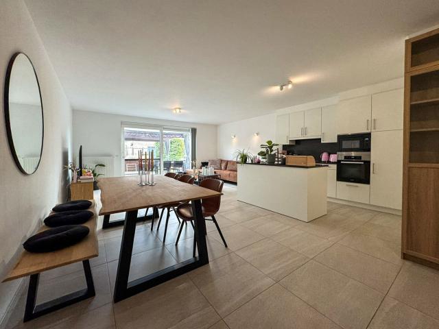 Energiezuinig gelijkvloers appartement met tuin in Oppuurs