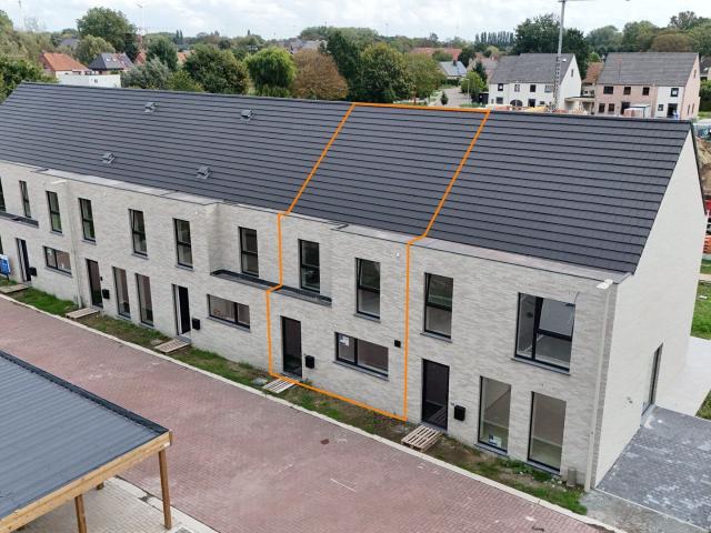 Energiezuinige nieuwbouwwoning met tuin te huur in Evergem