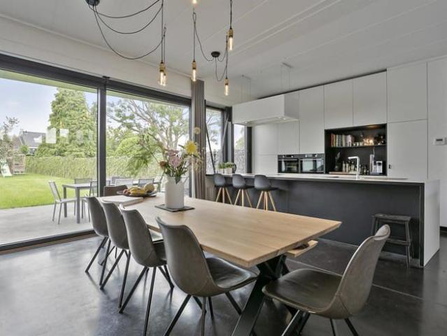Energy efficient modern home in loft style
