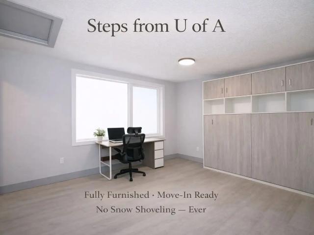 Ensuite Suite – Walk to U of A| Furnished| Ensuite Bathroom| No Snow Shoveling