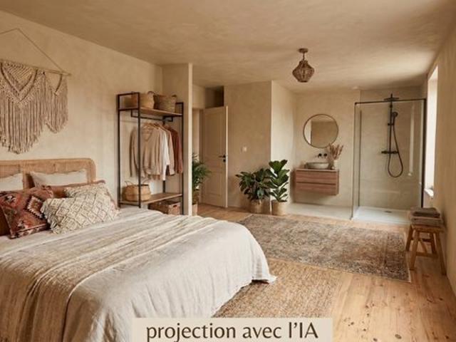 ENSEMBLE IMMOBILIER 3 logements + grange 250m² Arras sur Rhône