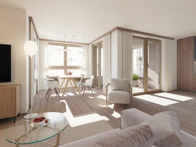 Entzückende 2 Zimmerwohnung mit Loggia Altbaufeeling mit hohen Räumen!