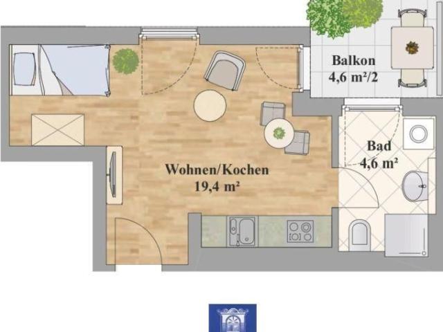 Entzückende Wohnung mit hochwertiger Ausstattung! Tageslichtbad!