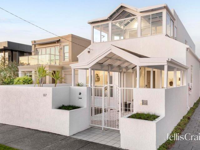 Entertain with stunning bay views from both levels
