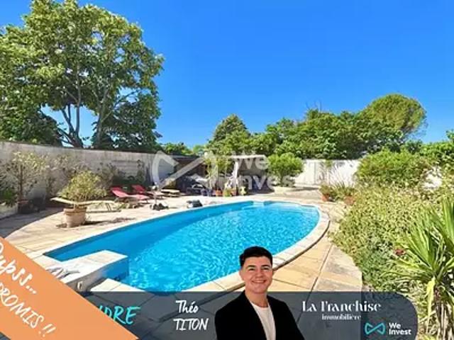 Entre Vignes 34400 Achat / Vente maison 5 pièces t5 piscine terrasse