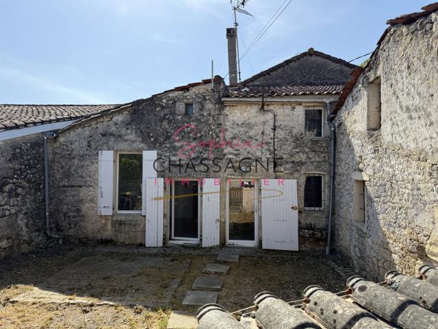 Entre Branne et Rauzan, maison en pierre. 68m² Branne