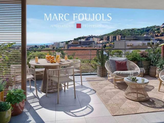 Entre mer et collines – T3 d’exception dans résidence avec p. 63m² Saint Laurent du Var
