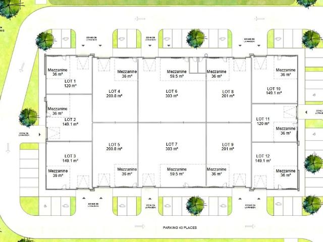 Entrepot Neuf De 200 M2 + Mezzanine 201m² Goxwiller