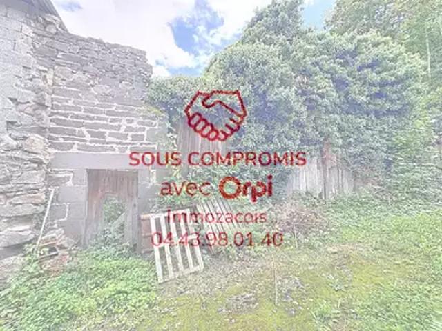 Enval 63530 Achat / Vente maison 1 pièce t1 jardin cave