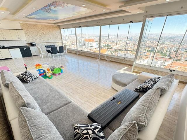 Esertepe'de Ankara Manzaralı Full+full Yapılı Çift Teraslı 6+1