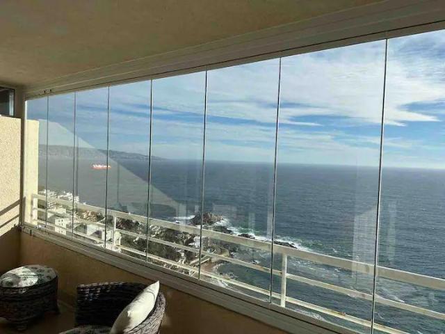 Espectacular Departamento Vista al Mar 2D/2B/1E Amoblado, Reñaca Viña del Mar