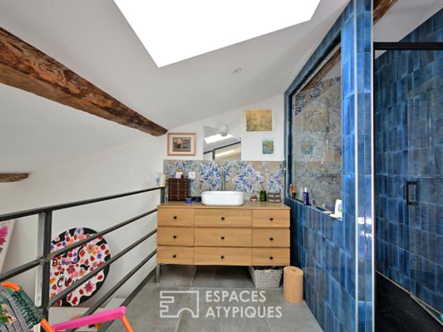 Esprit atelier d'artiste et dernier étage: loft en duplex en coeur de ville