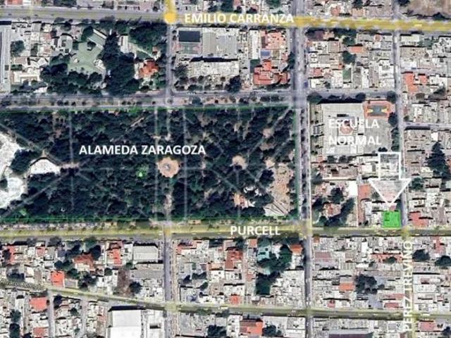 Esquina Pérez Treviño y Purcell en VENTA