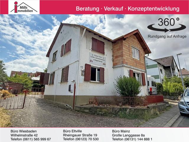Essenheim: Freistehendes, großes 1 2 Familienhaus mit weiter bebaubarem Grundstück