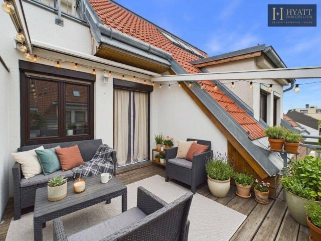 Großzügige 3 Zimmer Dachgeschosswohnung mit Terrasse & Garage in 1220 Wien, 98m2 Wohntraum