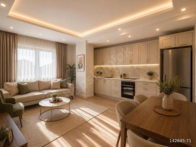 EST 'DEN GÜMÜŞPINAR MH. SIFIR SATILIK 1+1 DAİRE yerden ısıtmalı