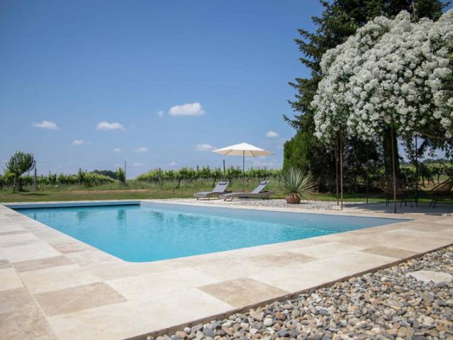 Estate with house, gite, events venue, land and pool
