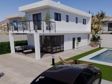 Este modelo es una villa independiente de dos plantas, const. 226m² Alacant