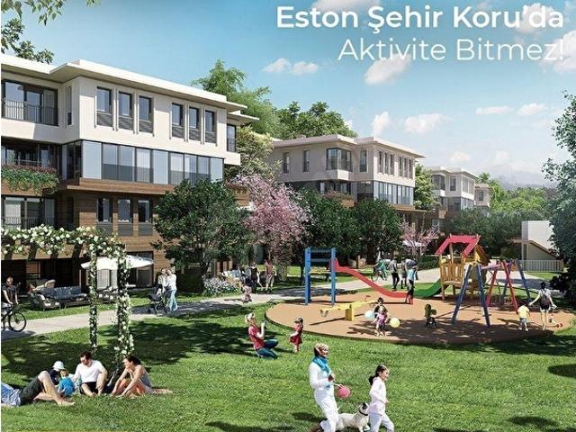 ESTON KORU BAHÇEŞEHİRDE SATILIK LÜX SİTE İÇİNDE DAİRE