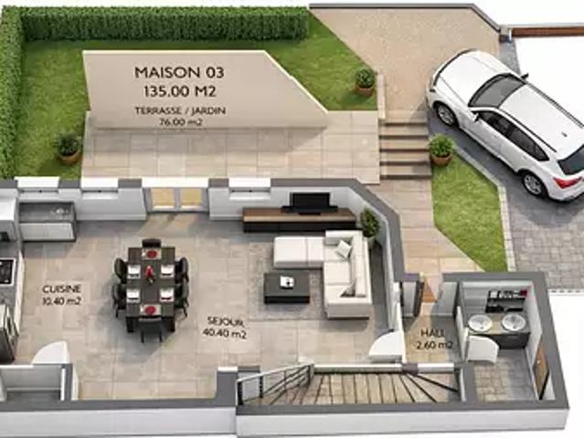 Epinal 88000 Achat / Vente maison 6 pièces t6 au dernier étage terrasse