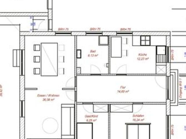 Erdgeschosswohnung 1.250,00 EUR Kaltmiete, ca.110,00 m²