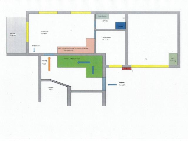 Erdgeschosswohnung 43m2 mit Terrasse 620 Euro
