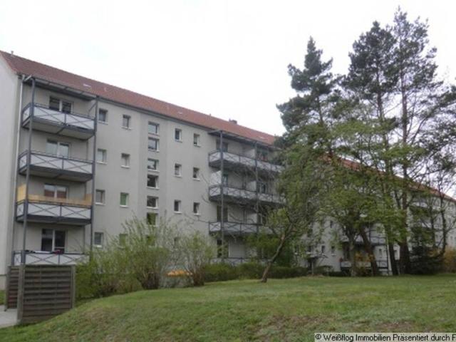 Erdgeschosswohnung in Riesa: 2 Raumwohnung mit Balkon und Einbauküche