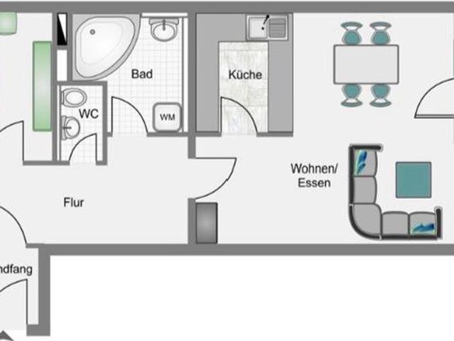 Erdgeschosswohnung mit Terrasse und TG Stellplatz von Privat