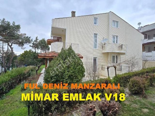 Erikli Satılık Müstakil Bahçeli Villa Deniz Manzaralı 6+2=300m2