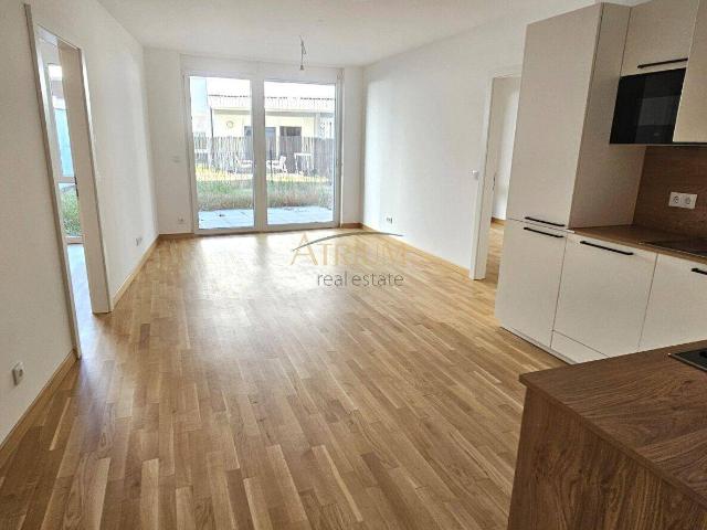 Erstbezug 3 Zi Gartenwohnung mit Terrasse, Fußbodenheizung & Einbauküche in 1220 Wien!