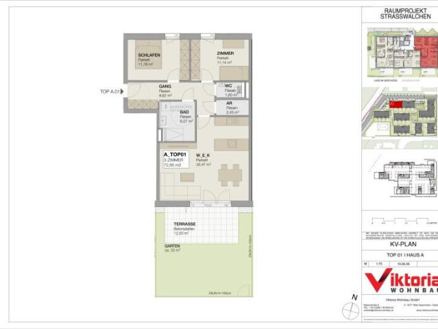 Erstbezug | 3 Zimmer Mietwohnung mit Terrasse und Privatgarten