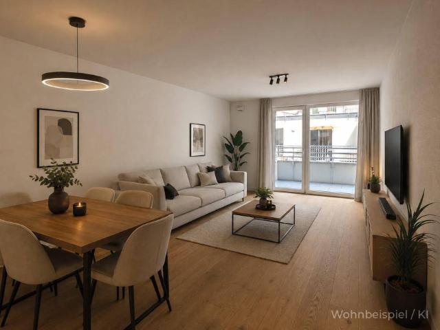 ERSTBEZUG: 3 Zimmer Neubauwohnung mit Balkon, Carport und großem Kellerabteil